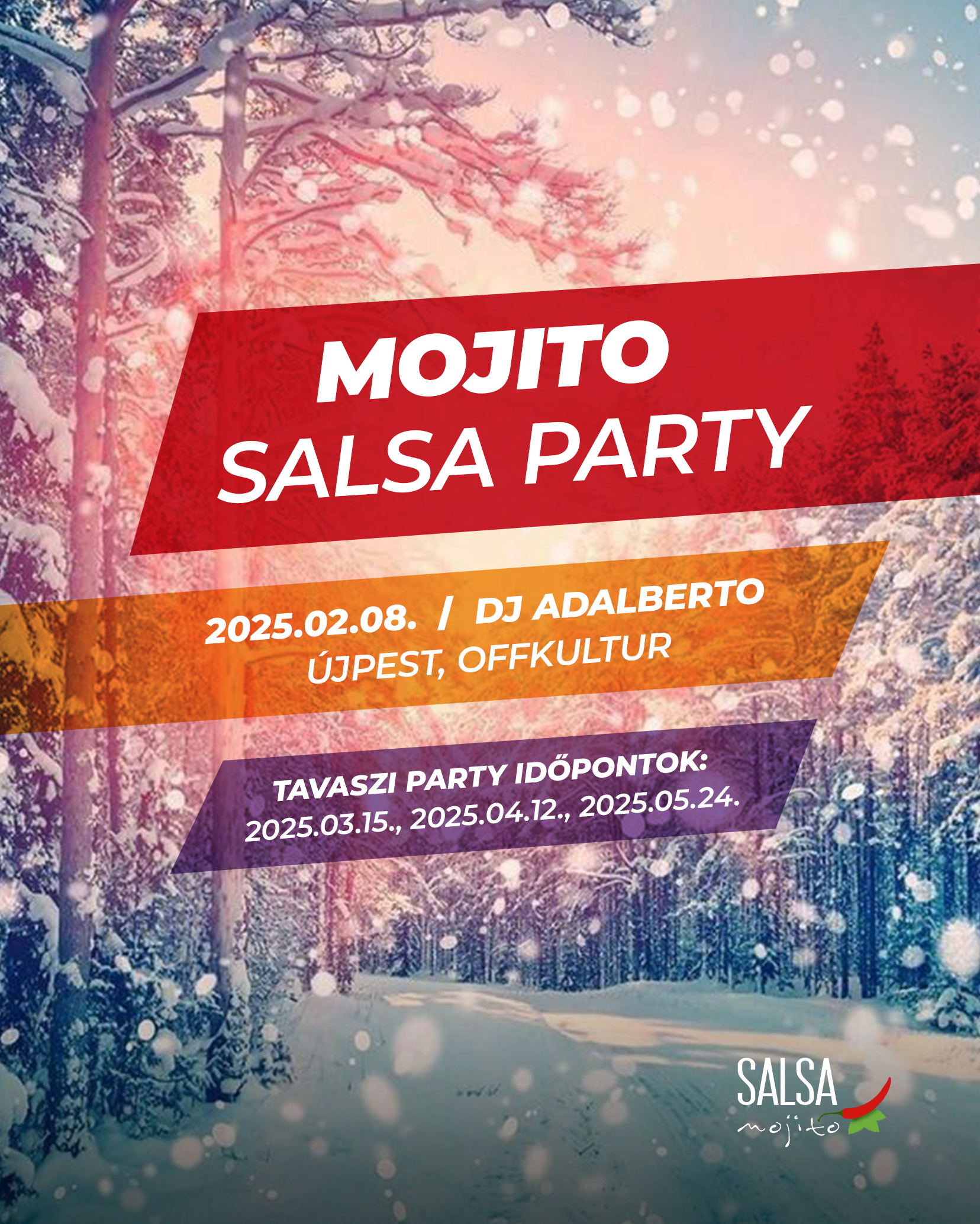 Mojito Salsa Party 2025 február fin